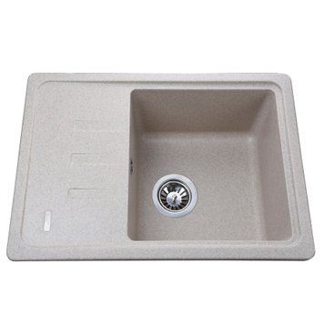 Гранітна мийка Globus Lux MONO мигдаль 620х435мм-А0008 21058 фото