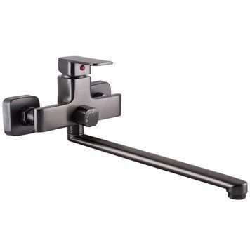 Змішувач для ванної Globus Lux Milano GLM-0208N-11-Graphite- EURO латунь L350мм.Графіт Блиск. 23323 фото