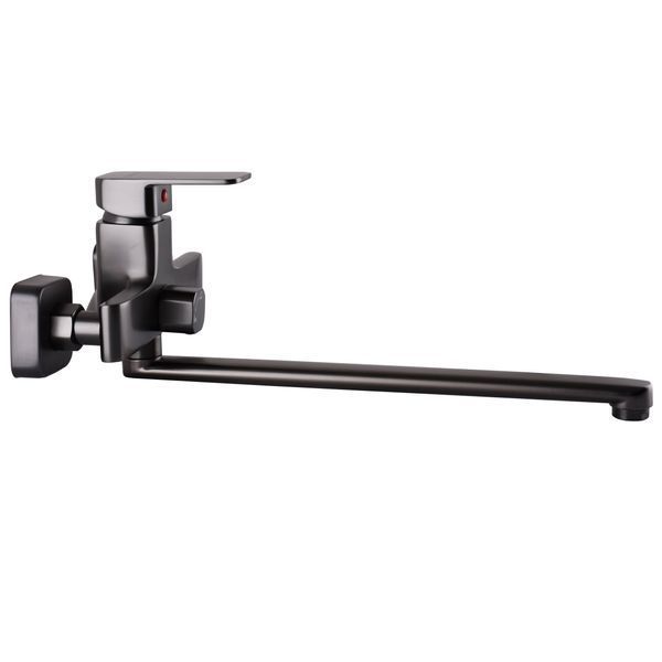 Змішувач для ванної Globus Lux Milano GLM-0208N-11-Graphite- EURO латунь L350мм.Графіт Блиск. 23323 фото