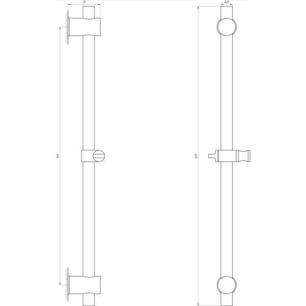 Душова стійка Globus Lux SUS-1107-BB 22578 фото
